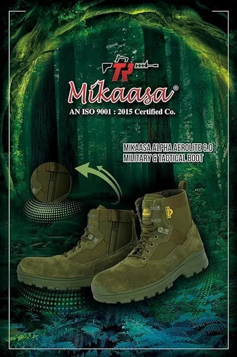 Alpha Aerolite 6.0 Side Zip Suede Leather Military & Tactical Boot