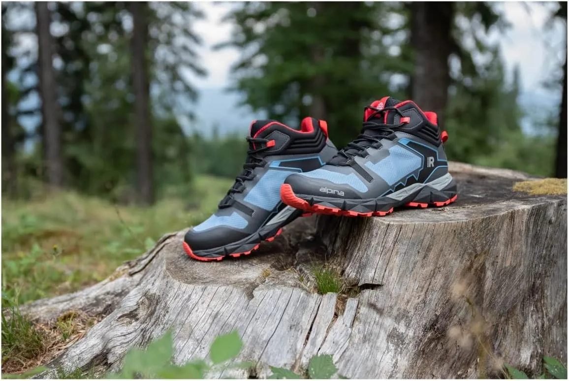 Alpina Breeze Women's Hiking Boots - Lightweight Ankle High Waterproof Shoes with Alpitex Breathable Membrane and Anti Slip Vibram Sole