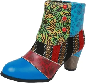 AMDBEL Booties for Women Dressy 2024 Ankle Boots Chunky High Heel Booties Fashionable Short Boots Winter Shoes