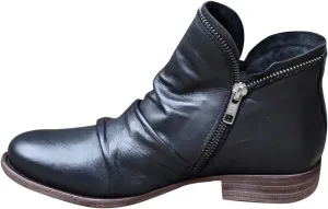 AMDBEL Boots for Women Ankle Booties,Womens Closed Toe Side Zipper Low Heel Ankle Boots Fall Winter Fashion Leather Shoes