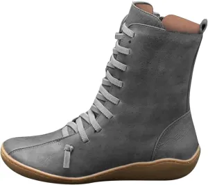 AMDBEL Fall Boots for Women 2024, Women's Ankle Boots Low Heel Arch Support Side Zipper Mid Calf Boots Walking Booties