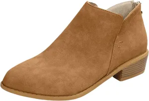AMDBEL Fall Boots for Women 2024, Women's Ankle Boots Low Heel Slip On Chelsea Boots Casual Walking Booties with Zipper