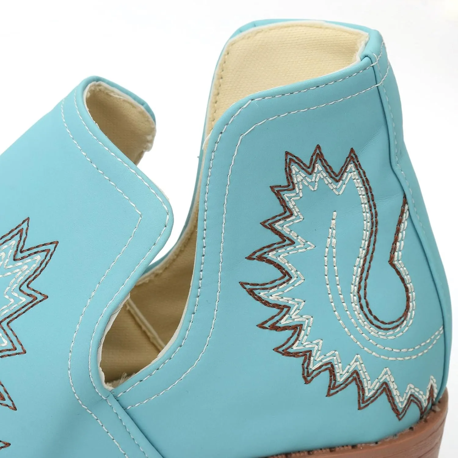 AMDBEL Fall Boots for Women 2024, Women's Ankle Boots Slip On Low Heel Stylish Western Short Boots Fall Winter Shoes