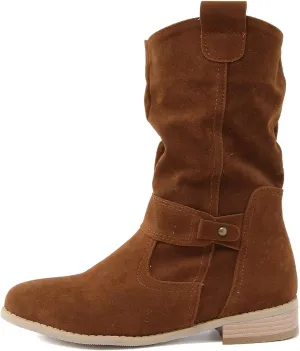 AMDBEL Fall Shoes for Women 2024 Low Heel Round Toe Suede Booties Comfortable Zipper Sexy Fall Winter Short Boots Shoes