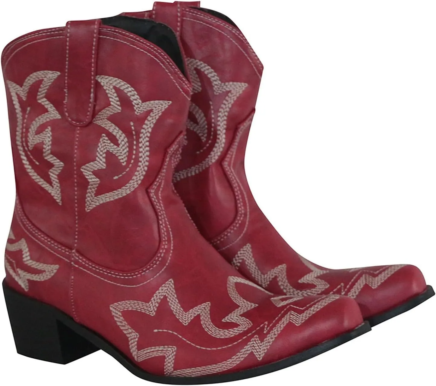 AMDBEL Mid Calf Boots for Women Low Heel Fall Boots for Women 2024 Winter Pointed Toe Western Cowboy Boots Fashion Shoes