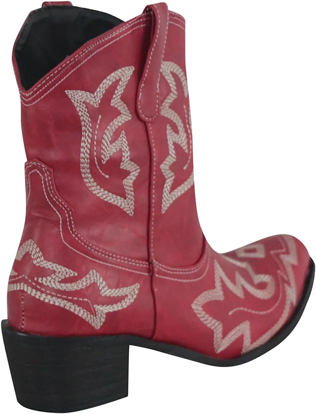 AMDBEL Mid Calf Boots for Women Low Heel Fall Boots for Women 2024 Winter Pointed Toe Western Cowboy Boots Fashion Shoes