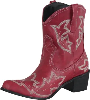 AMDBEL Mid Calf Boots for Women Low Heel Fall Boots for Women 2024 Winter Pointed Toe Western Cowboy Boots Fashion Shoes