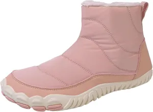 AMDBEL Snow Boots for Women Men Winter Footwear Barefoot Shoes Wide Toe Box Walking Snow Boots Warm Sneakers Shoes