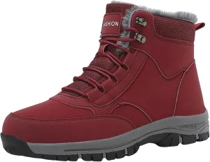 AMDBEL Snow Boots for Women Men Winter Warm Fur lined Boots Anti-Slip Comfortable Ankle Boots Cold Weather Boots Sneakers