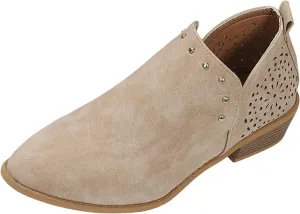 AMDBEL Winter Boots for Women 2024 Ankle Booties Low Heel Chelsea Boots Side Zipper Pointd Toe Fall Winter Short Boots Shoes