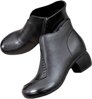 AMDBEL Womens Boots Ankle, Ankle Booties Thick Heel Short Boots Fashion Casual Boots Closed Toe Fall Winter Comfy Shoes