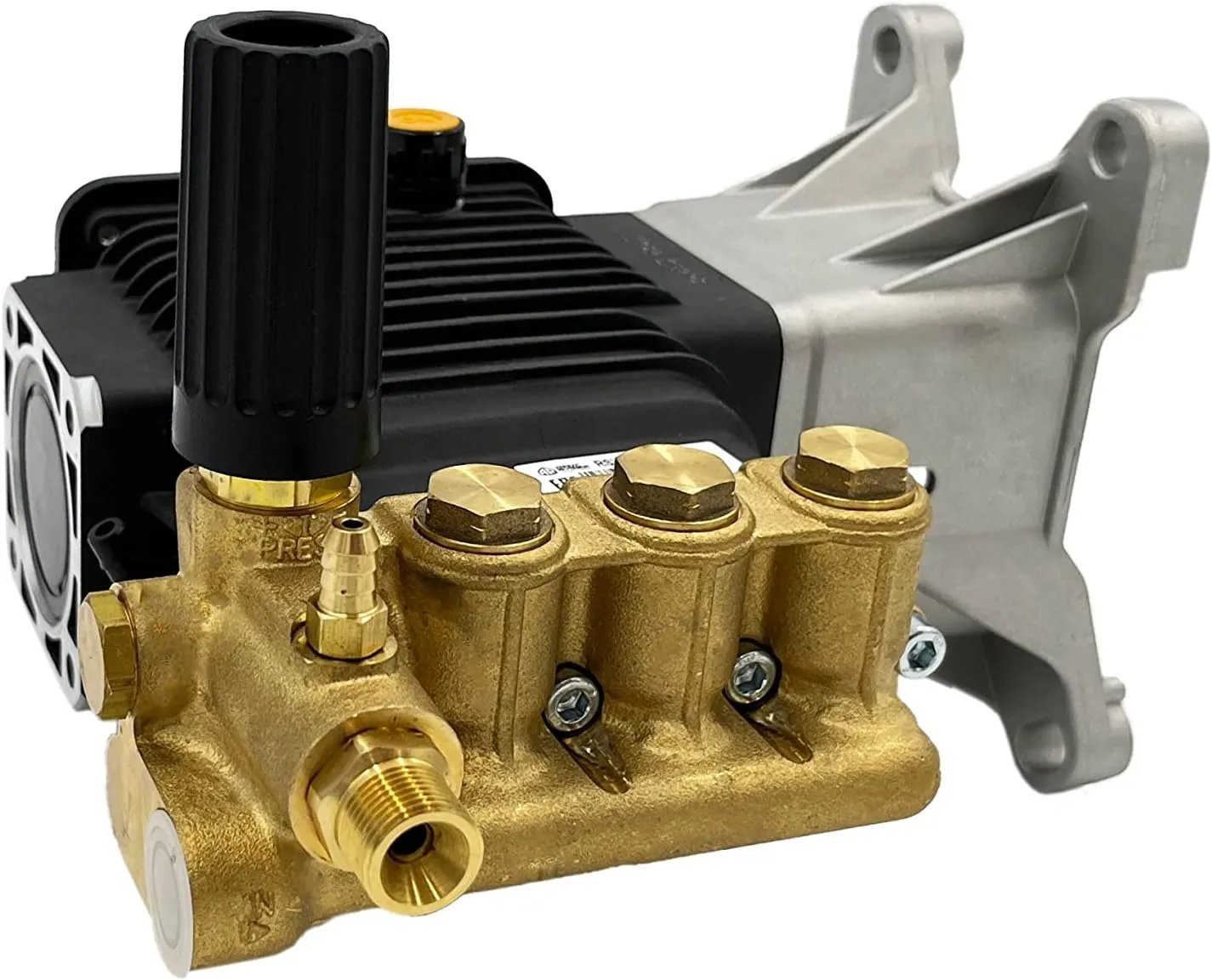 Annovi Reverberi RSV4G40HD-F40EZ - 1” Hollow Shaft Replacement Residential Pump. 4000 PSI, 4 GPM, 3400 RPM. F40 Flange, Easy Start Valve, Thermal Relief, Detergent Outlet, Integrated Brass Unloader