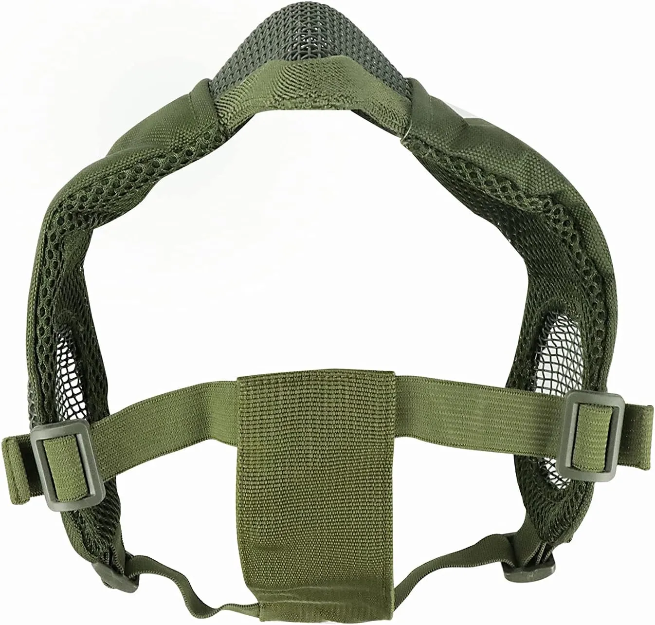 AOUTACC Airsoft Protective Gear Set, Half Face Mesh Mask with Ear Protection and Tactical Goggles for Adult Men Women BBS Paintball Shooting CS Survival Games Cosplay
