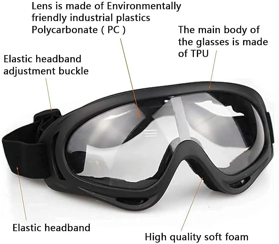 AOUTACC Airsoft Protective Gear Set, Half Face Mesh Mask with Ear Protection and Tactical Goggles for Adult Men Women BBS Paintball Shooting CS Survival Games Cosplay