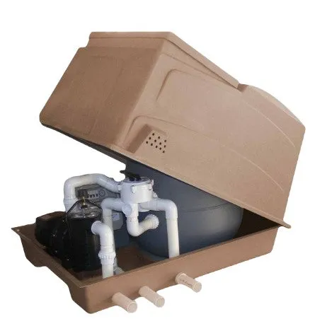 Aqua Pump & Filter Combination Box Brown