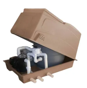 Aqua Pump & Filter Combination Box Brown