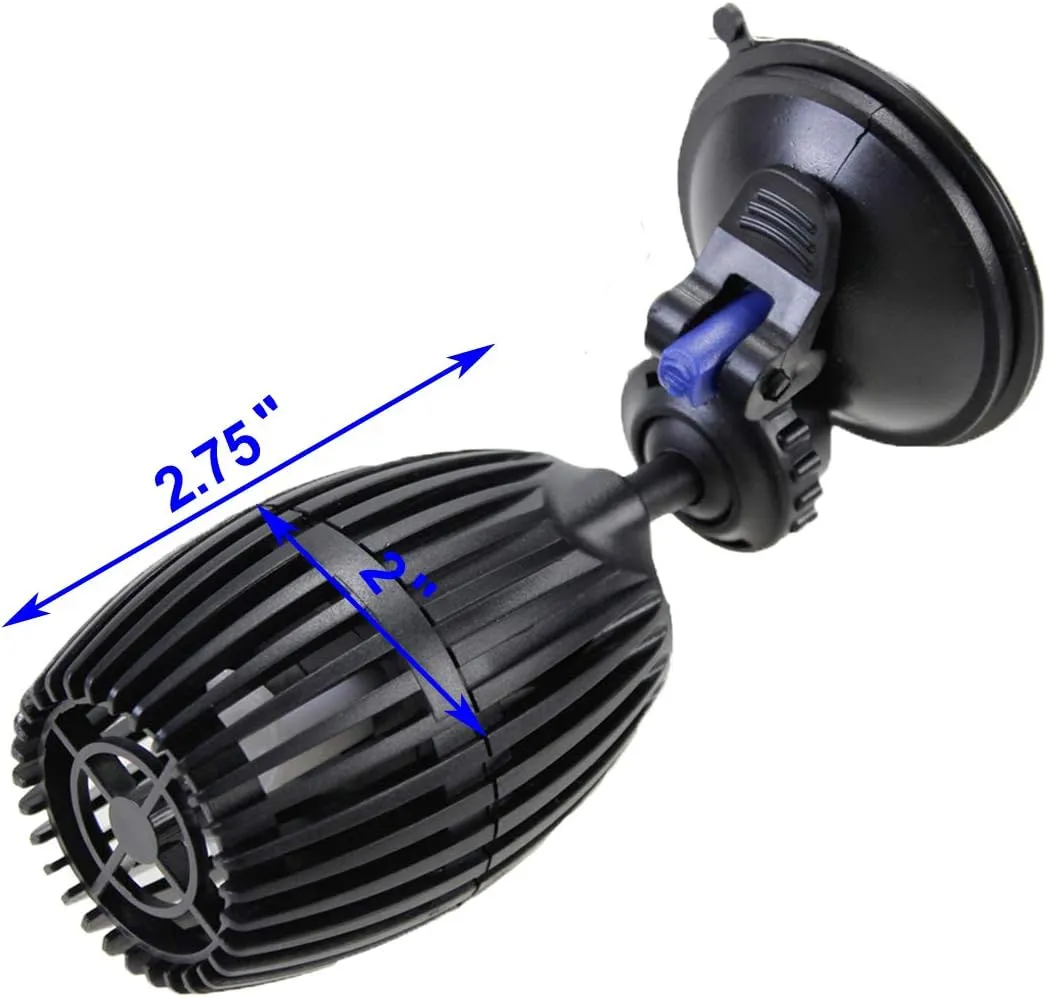 AQUANEAT 2 Pack Aquarium Circulation Pump, 480 GPH Fish Tank Powerhead, Saltwater Wave Maker, Submersible Water Pump with Suction Cup