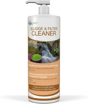 Aquascape Sludge & Filter Cleaner Water Treatment for Pond and Water Features, 32-Ounce Bottle | 98891