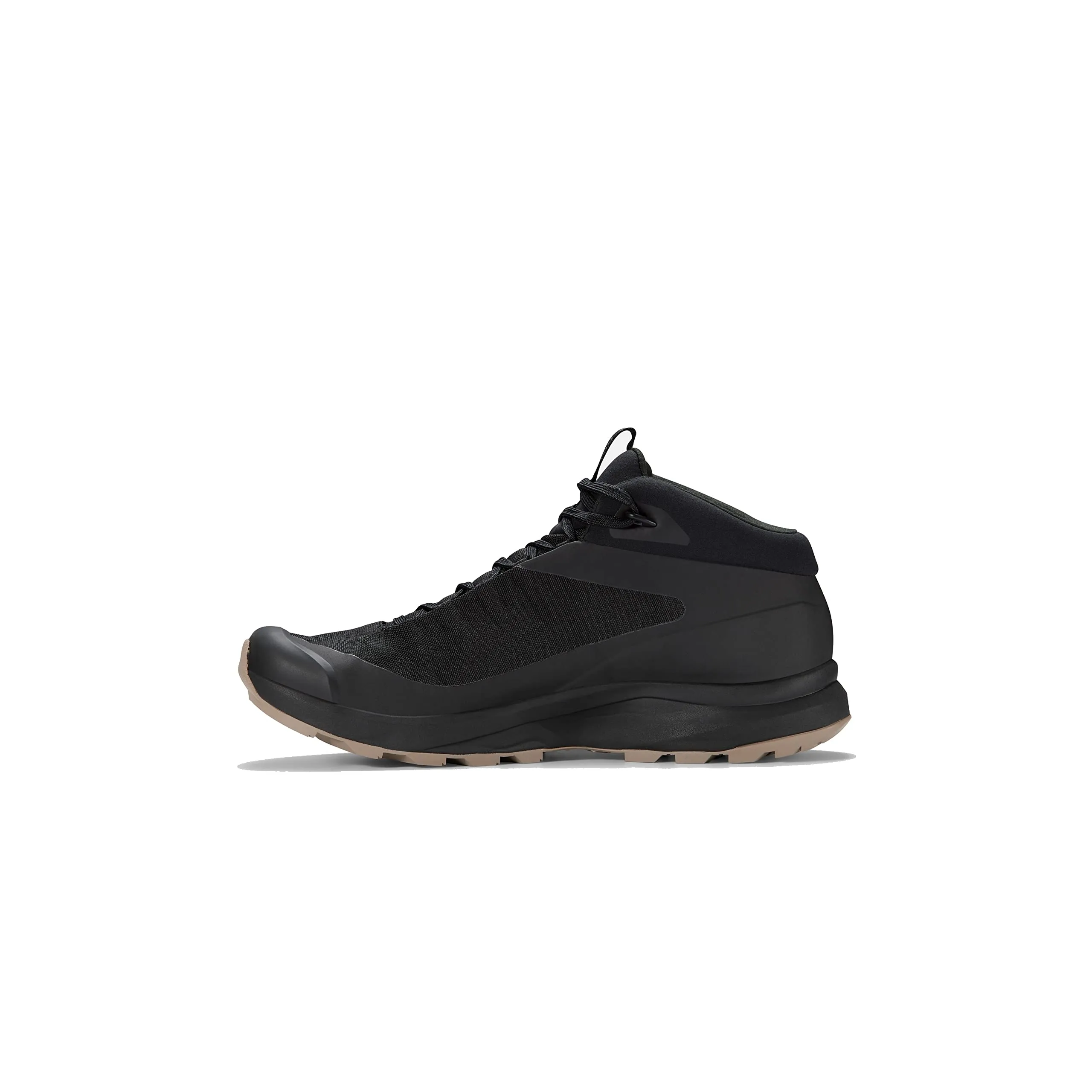 Arc'teryx Aerios FL Mid GTX Boot Women's | Fast and Light Agile Supportive Hiking Footwear | Black/Fallow, 9.5