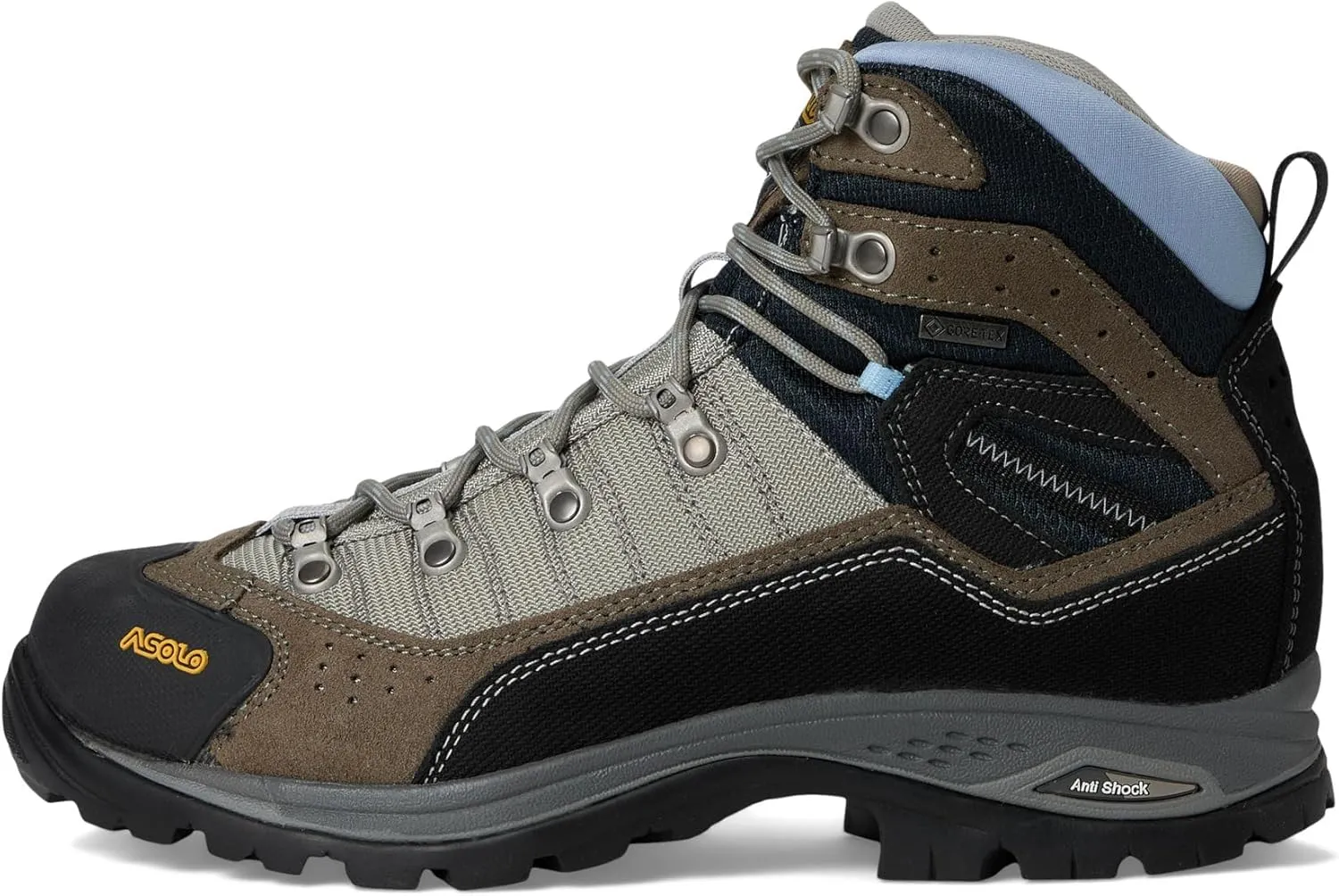 ASOLO Men's DRIFTER I EVO GV Water-Resistant mm 1.6-1.8 mm Suede Cordura Breathable Cushioned Hiking Boots | Rubber Cap