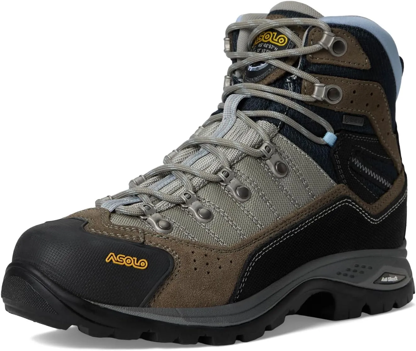 ASOLO Men's DRIFTER I EVO GV Water-Resistant mm 1.6-1.8 mm Suede Cordura Breathable Cushioned Hiking Boots | Rubber Cap