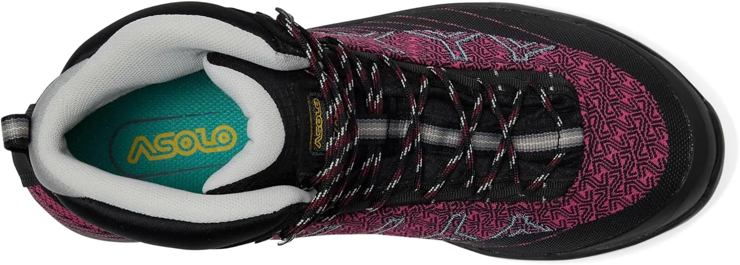 ASOLO Women's Falcon EVO Jacquard GV Outdoor Hiking Boots, Nylon Textile Upper, Waterproof Breathable Lining, Rubber Outsole