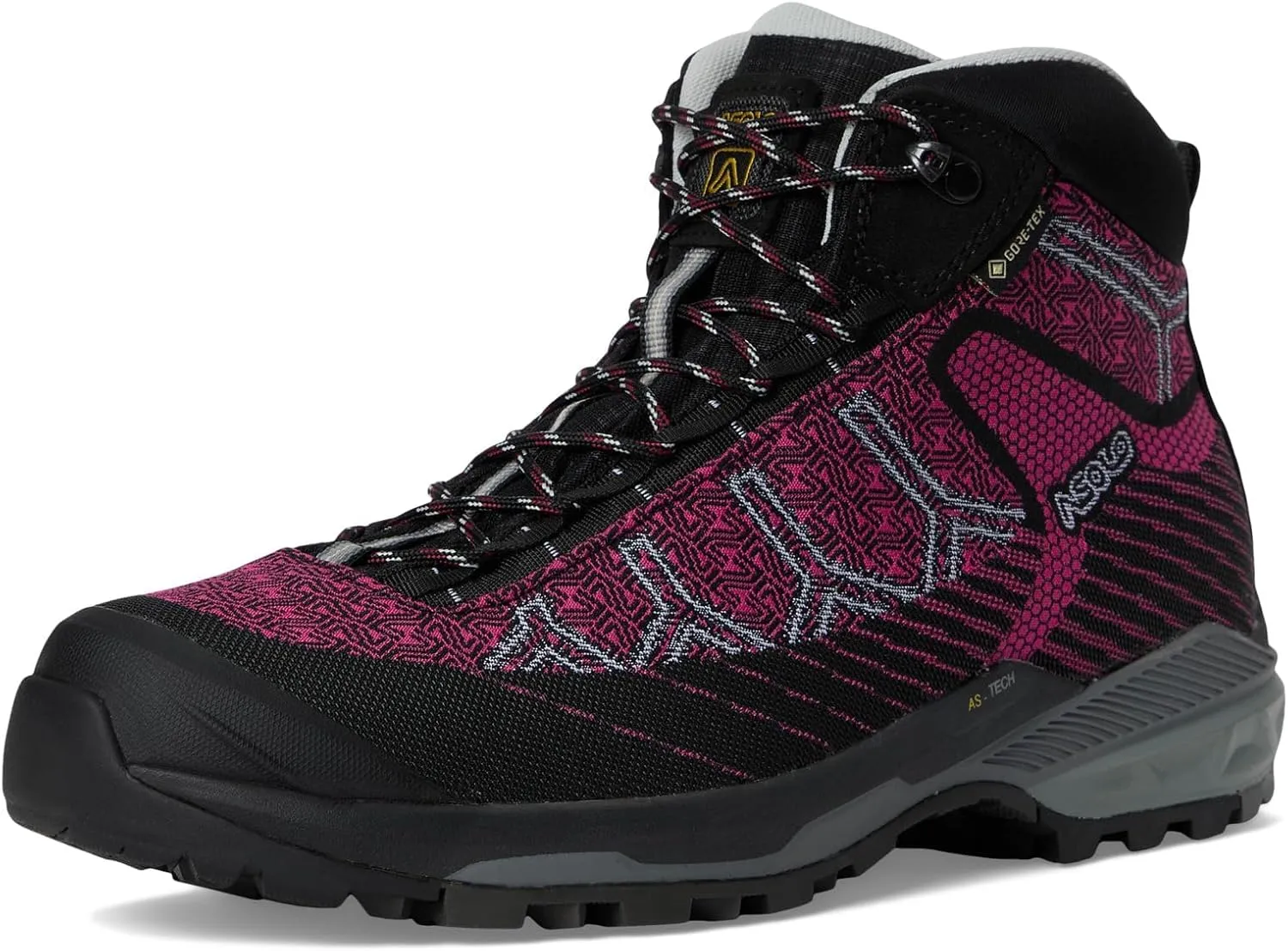 ASOLO Women's Falcon EVO Jacquard GV Outdoor Hiking Boots, Nylon Textile Upper, Waterproof Breathable Lining, Rubber Outsole