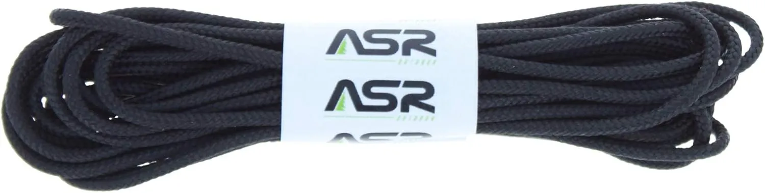 ASR Outdoor Cord 325lb Survival Sport Tactical Polyester Sleeved Rope - Black 50ft