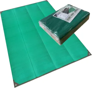 BalajeesUSA Outdoor Rug - 6x9 Green, Reversible Recycled Plastic Straw Outdoor Patio Rugs Clearance Waterproof Large RV Camper Mats 7216