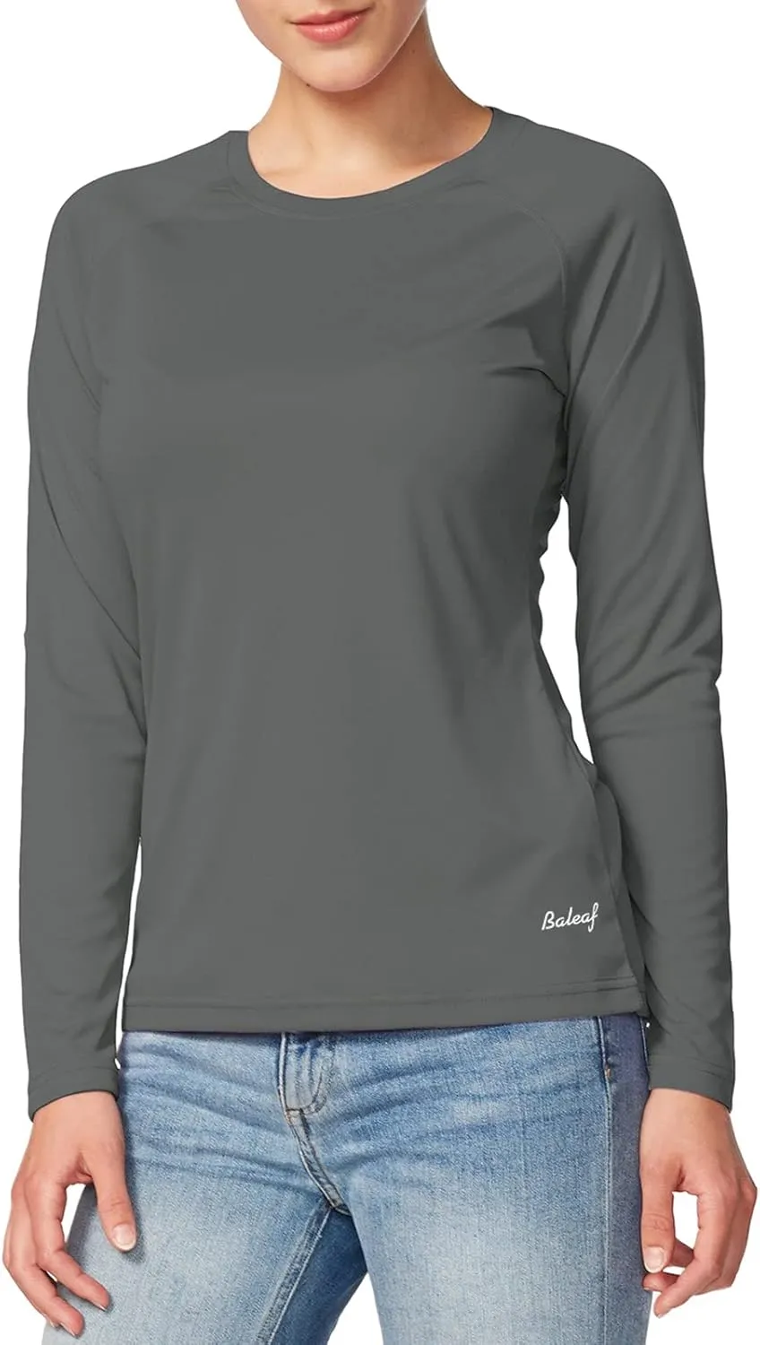 baleaf Women's UPF 50  Sun Shirts Long Sleeve UV Protection Rash Guard Lightweight Quick Dry SPF Hiking Tops Outdoor