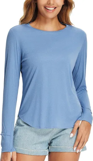 baleaf Women's UPF 50  Sun Shirts UV Protection Long Sleeve Rash Guard Lightweight Quick Dry SPF Outdoor Hiking Clothing