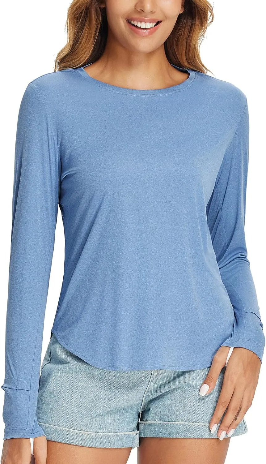 baleaf Women's UPF 50  Sun Shirts UV Protection Long Sleeve Rash Guard Lightweight Quick Dry SPF Outdoor Hiking Clothing