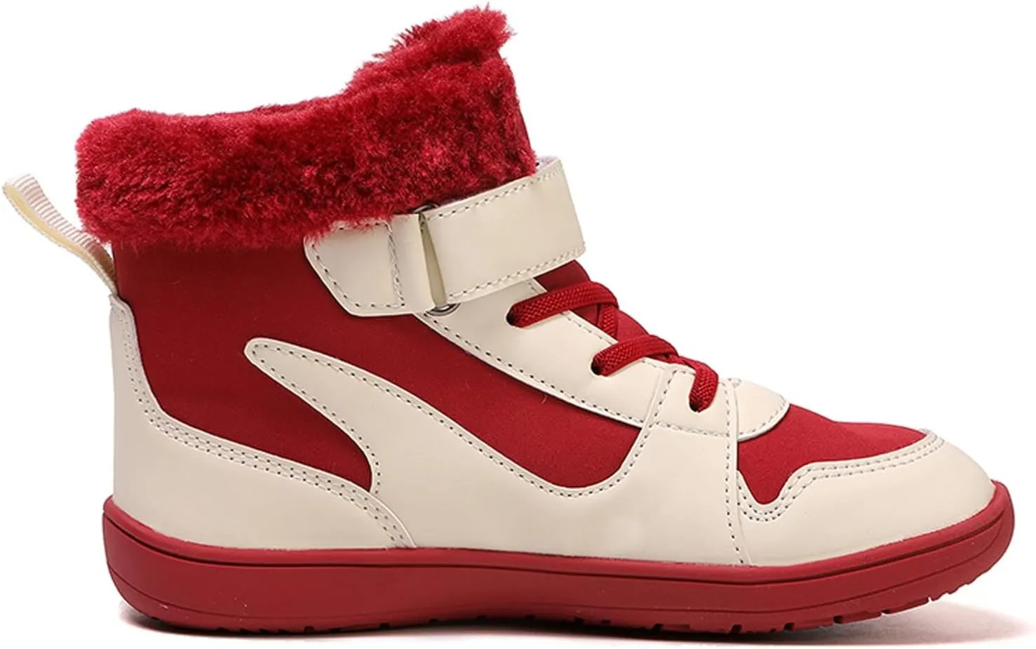 Barefoot Shoes Kids Boys Girls Trail Running Shoes Minimalist Zero Drop Sole Cotton Boots Fur Lined Hiking Walking Shoes (Little Kid/Big Kid)