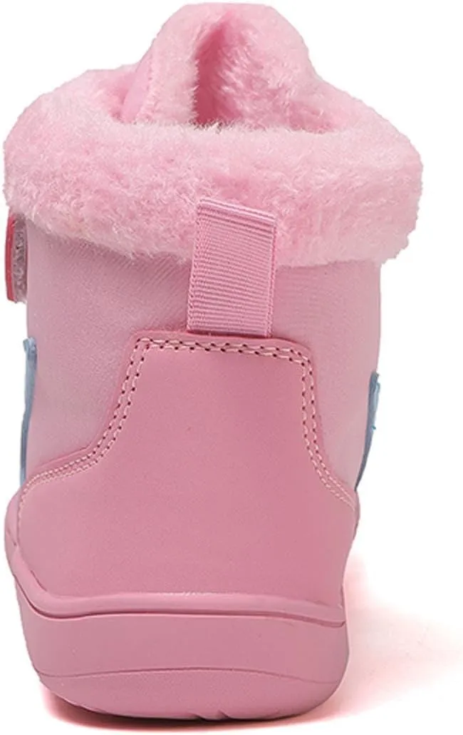 Barefoot Shoes Kids Boys Girls Trail Running Shoes Minimalist Zero Drop Sole Cotton Boots Fur Lined Hiking Walking Shoes (Little Kid/Big Kid)