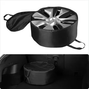 BASENOR Tesla Model 3 Model Y Aero Wheel Cover Storage Carrying Bag for 18" 19" 20" Model 3 Model Y Gemini Hubcap Storage Bag 2017-2025