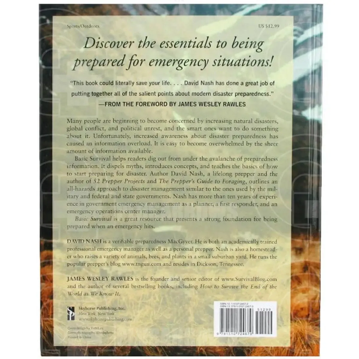 Basic Survival A Beginner’s Guide Book by David Nash