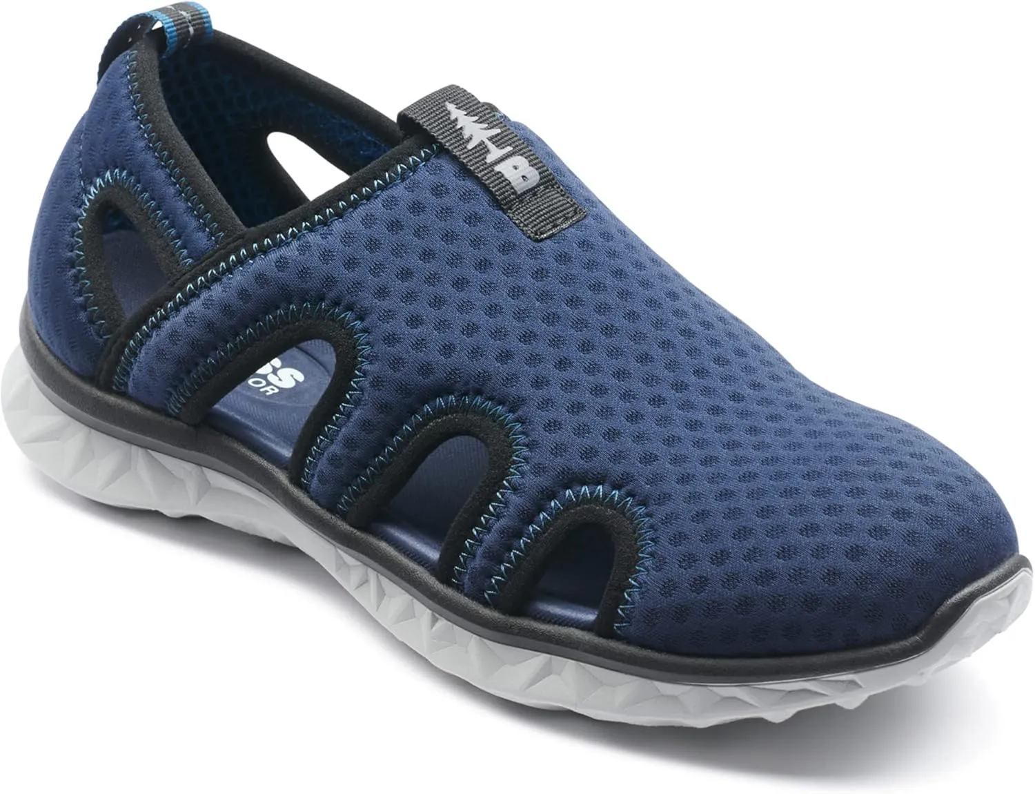 BASS OUTDOOR Women's Vented Mesh Water Shoes – Pull-on Trail Sneakers Hiking