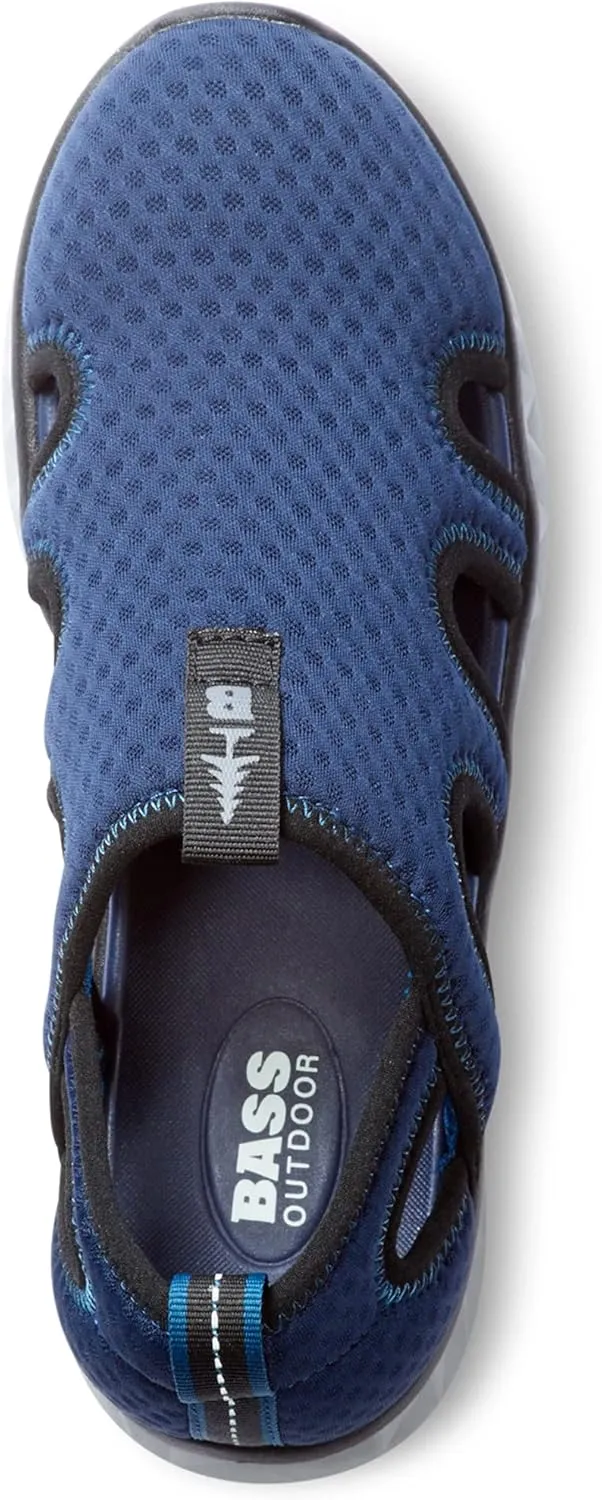 BASS OUTDOOR Women's Vented Mesh Water Shoes – Pull-on Trail Sneakers Hiking