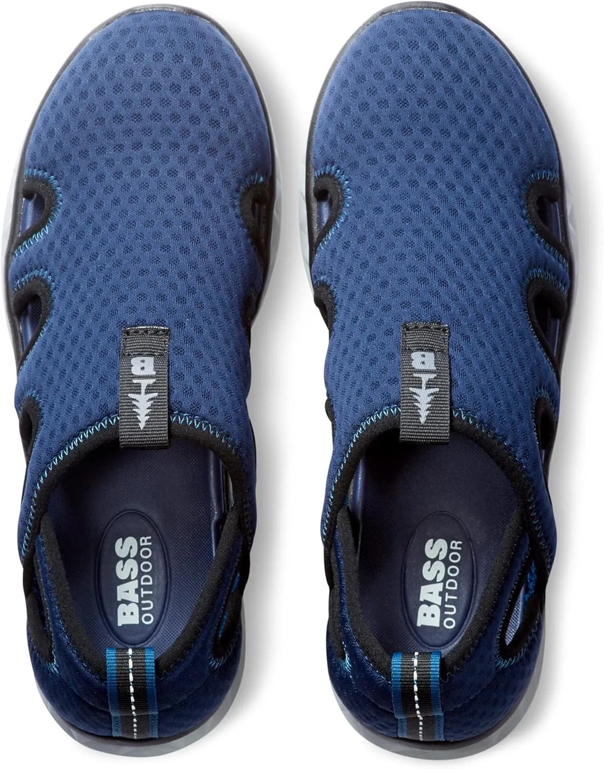BASS OUTDOOR Women's Vented Mesh Water Shoes – Pull-on Trail Sneakers Hiking