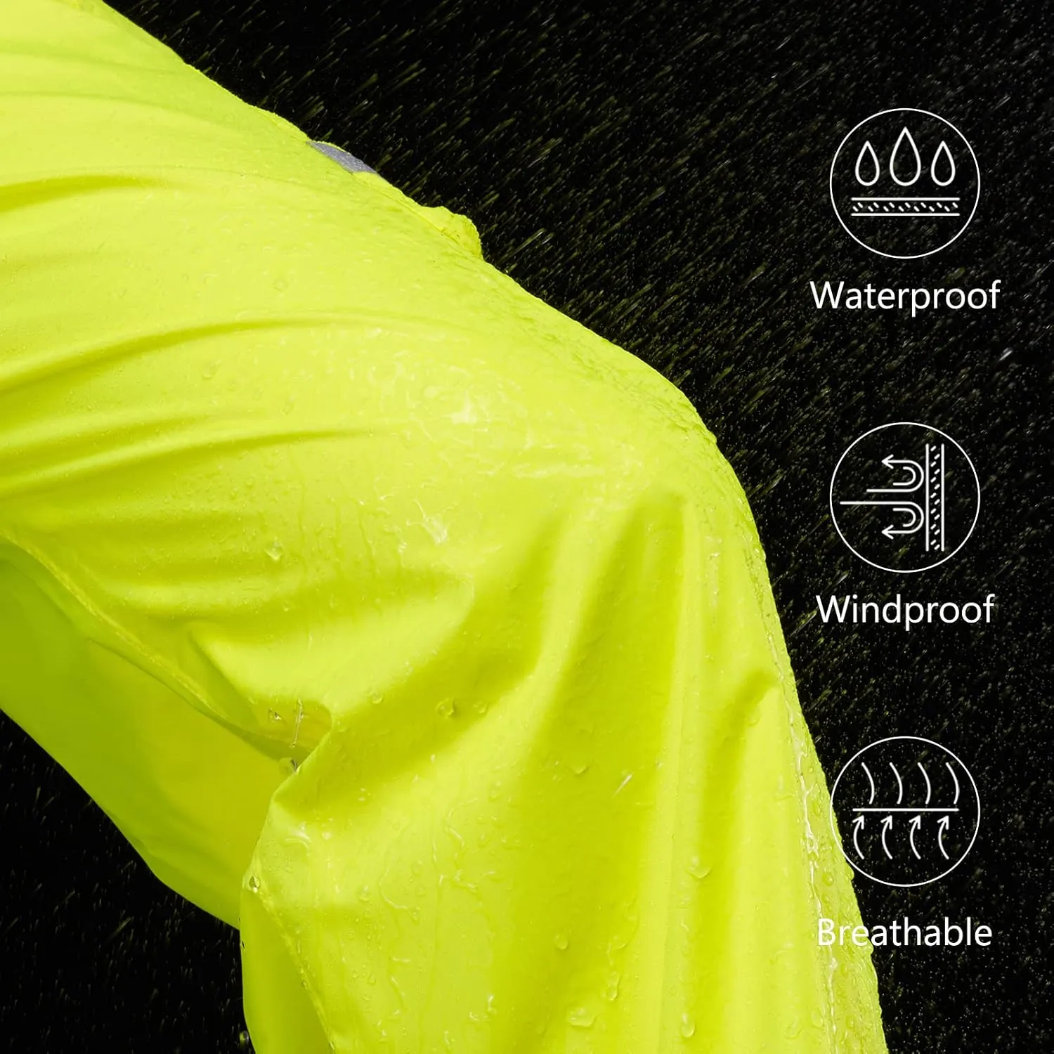 BASSDASH Complete Men’s Breathable Waterproof Rain Pant Lightweight Over Pant with 1/2 Zip Legs for Fishing Kayaking Hiking