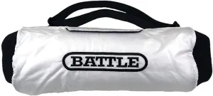 Battle Sports Football Hand Warmer – Water Repellent Hand Warmer Pouch with Pockets, Adjustable Waist Strap, Velcro Breakaway Safety System for Cold Weather Performance