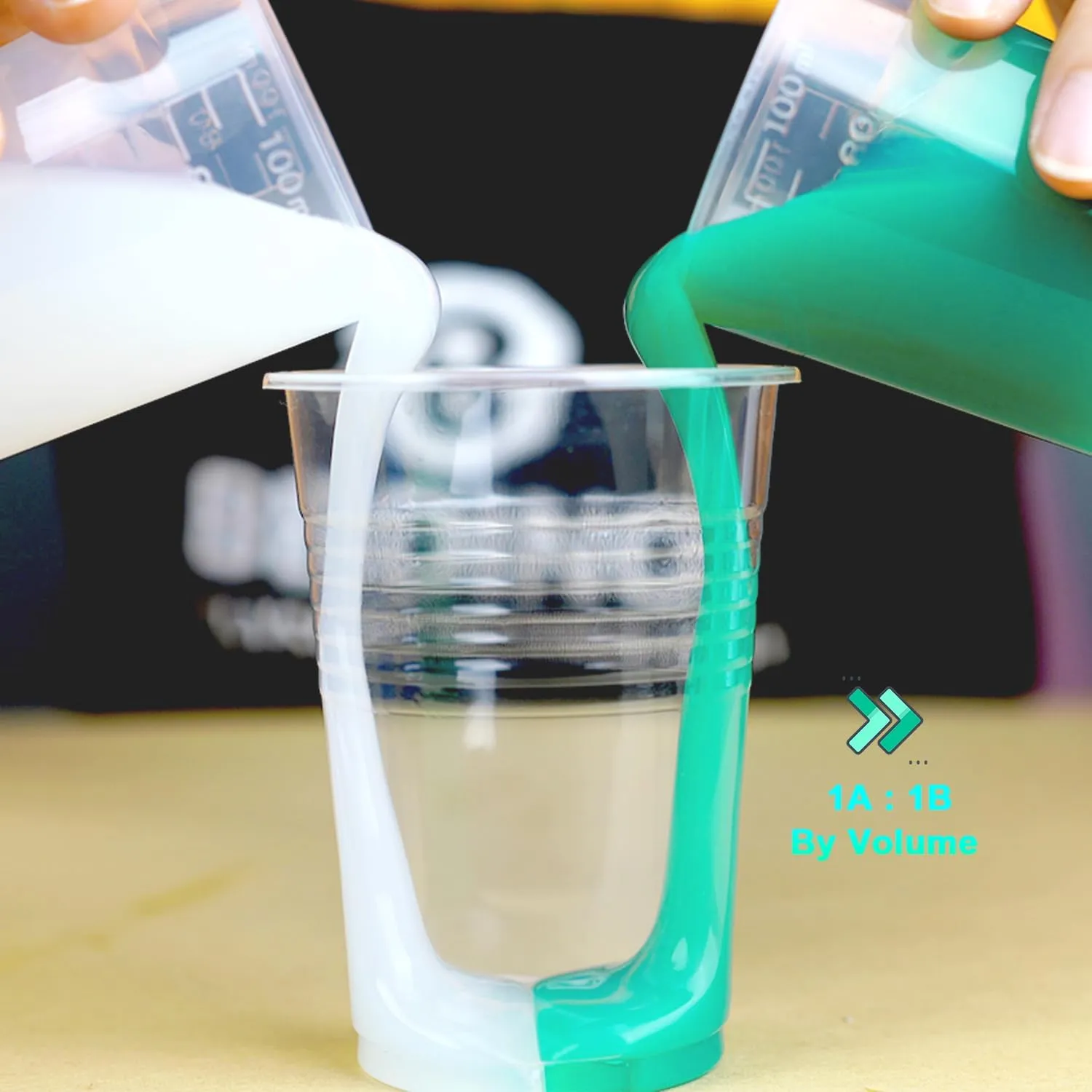 BBDINO Silicone Mold Making Kit, Super Elastic Jade Green Silicone, 1Gallon/140.8Oz, Ideal for Casting 3D Resin Molds & Silicone Molds, 1A:1B Mix Ratio