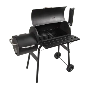 BBQ Smoker Charcoal Grill Roaster Portable Outdoor Camping Barbecue 2in1