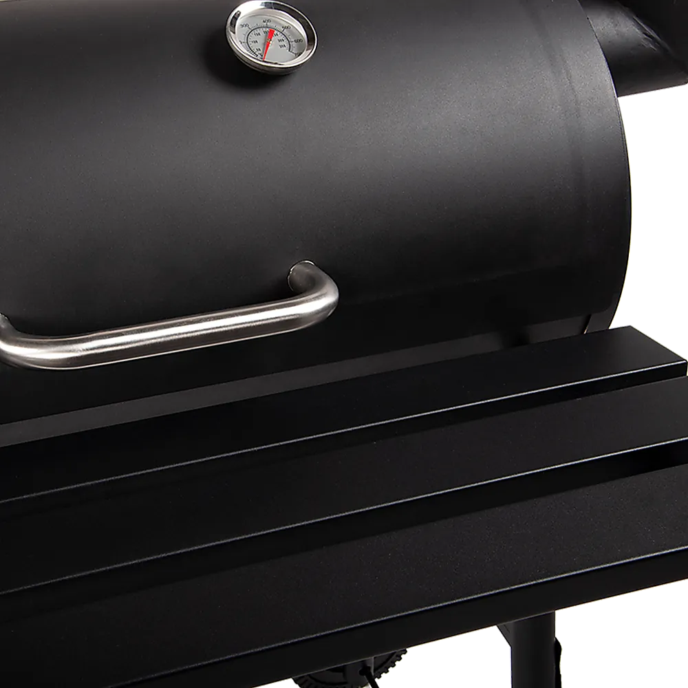BBQ Smoker Charcoal Grill Roaster Portable Outdoor Camping Barbecue 2in1