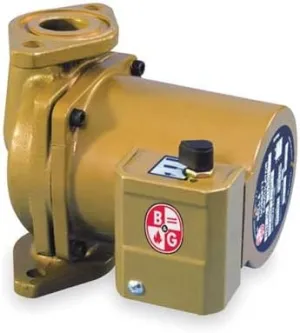 BELL & GOSSETT NBF-36 Circulator Pump,1/6 HP,Noryl Impeller