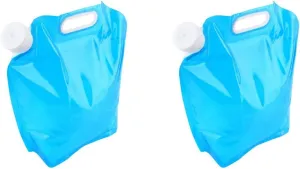 BESPORTBLE 2pcs 10l Water Bag Collapsible Camping Storage Containers Outdoor Water Carrier