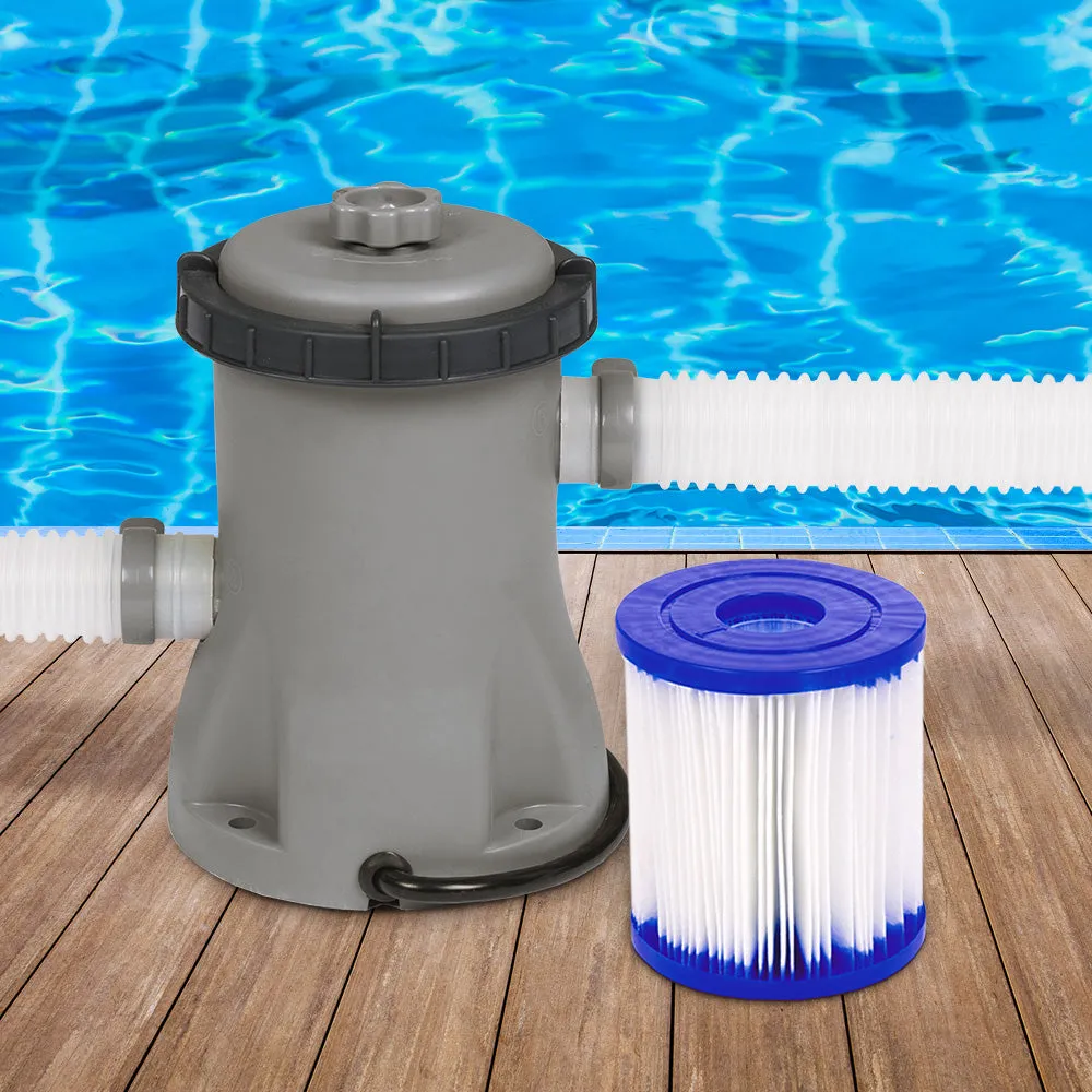 Bestway 300GPH Flowclear™ Filter Pump   6X Filter Cartridge Combo Set Pool