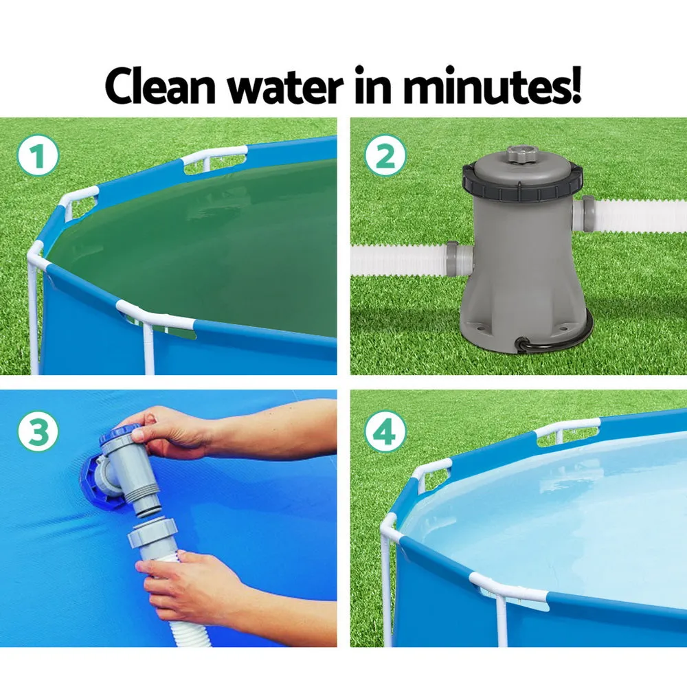 Bestway 300GPH Flowclear™ Filter Pump   6X Filter Cartridge Combo Set Pool