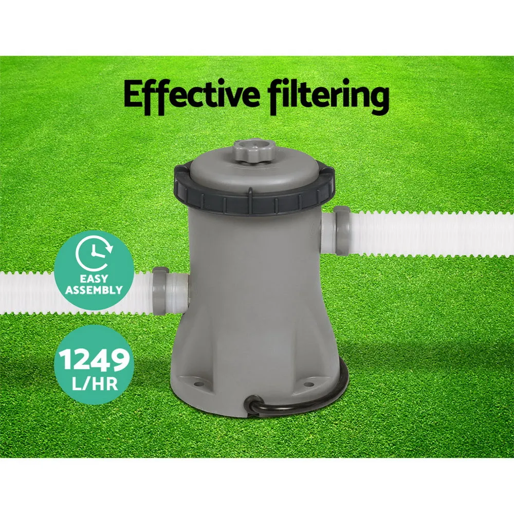 Bestway 300GPH Flowclear™ Filter Pump   6X Filter Cartridge Combo Set Pool