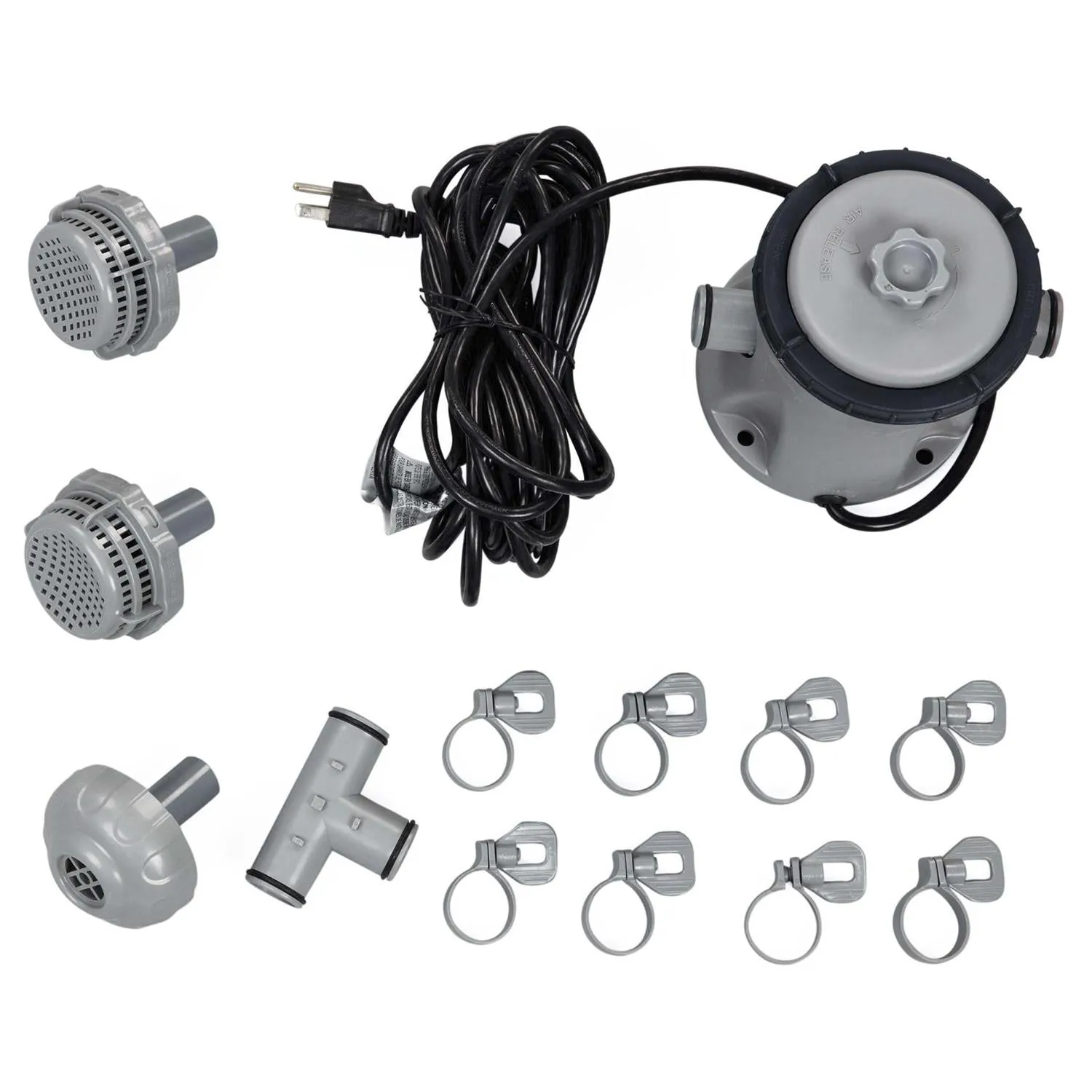 Bestway Flowclear 330gal Filter Pump Swimming Pool, Grey